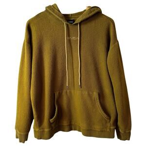 RVCA Men’s Terry Logo Pullover Hoodie Moss Green Medium Colorful Casual Skater